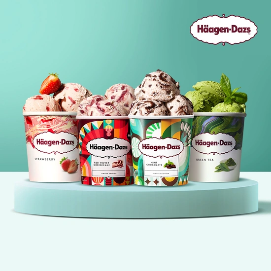 하겐다즈 파인트 3개