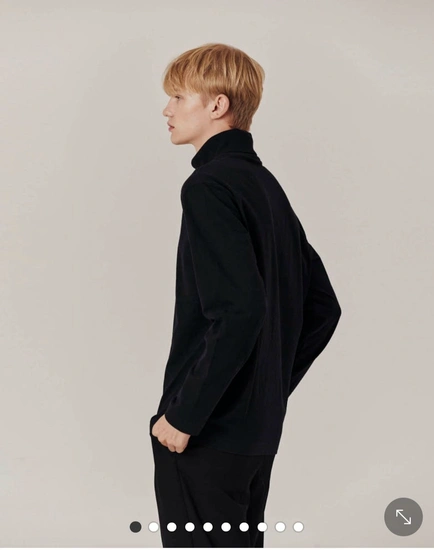 지오다노 기모 면100 터틀넥/반목넥