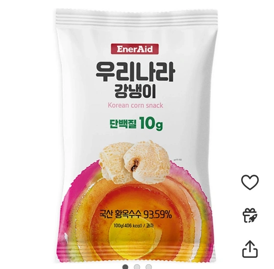 에너에이드 우리나라 강냉이, 100g, 1개