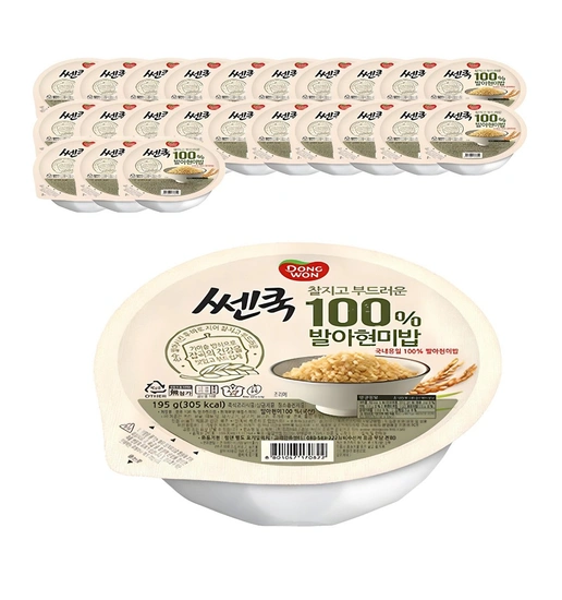 쎈쿡 발아현미밥 195g 24개