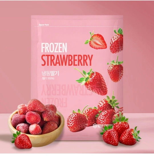 CJ프레시웨이 무가당 냉동 딸기 1kg 3개