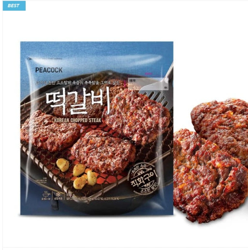 피코크 직화구이 떡갈비 450g 4팩