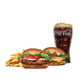 버거킹 와퍼주니어+콰치와퍼주니어+코카콜라(L)+프렌치프라이(L)