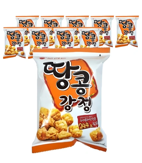 오리온 땅콩강정, 80g, 10개