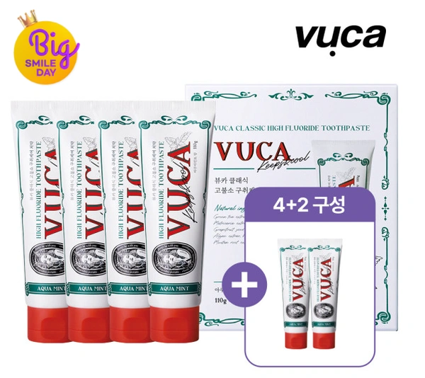 뷰카 구취케어 고불소 치약 110g 6개