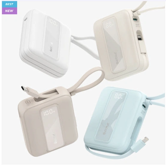 프롭스 30W PPS 초고속 충전 10000mAh 기내반입 미니 일체형 휴대용 보조배터리