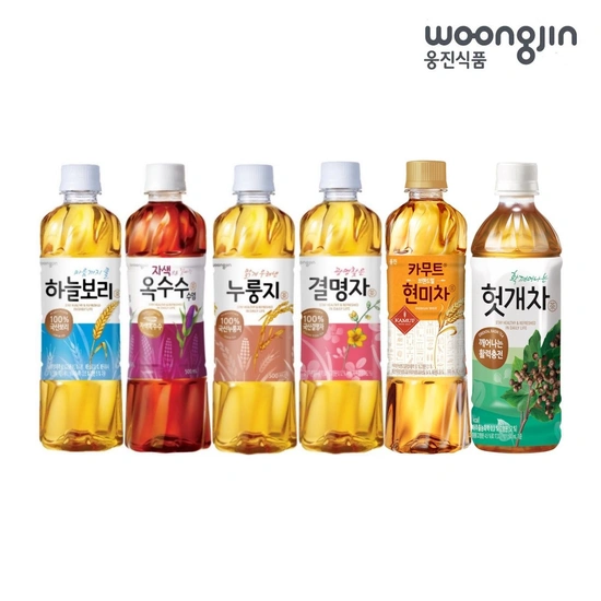 웅진 차음료 2종 선택 500ml x 12페트