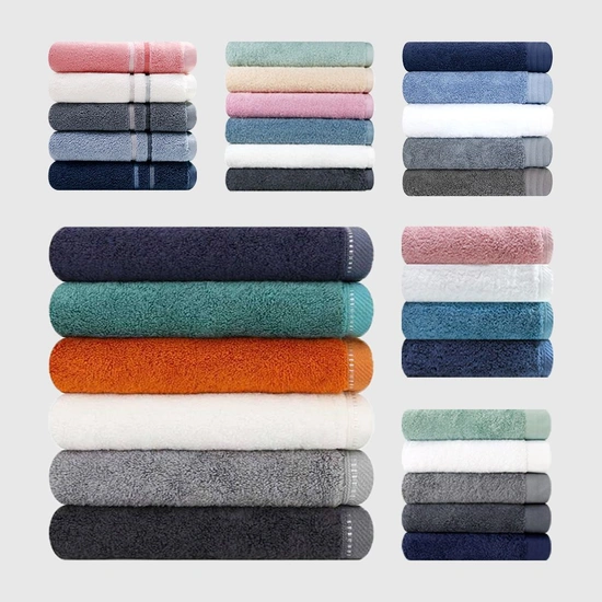 송월타월 200g 솔리드 뱀부 무지 10장+행주 증정