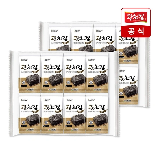 광천김 재래 도시락김 5g 16봉 + 16봉