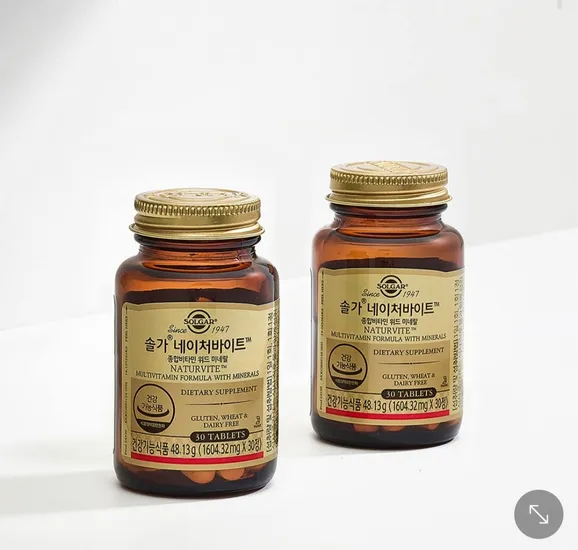 솔가 네이처바이트 종합비타민 위드 미네랄 30정 2개