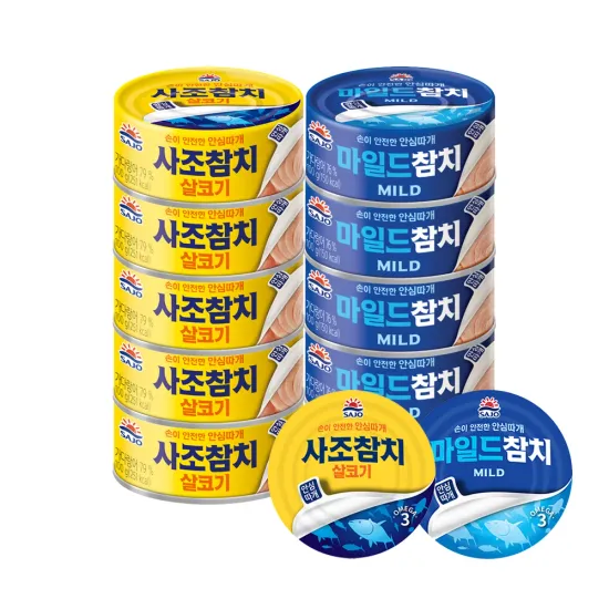 살코기 참치 100g 6캔 + 마일드 참치 100g 6캔