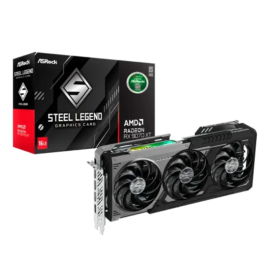 Asrock 라데온 9070XT 스틸레전드 Dark 16GB