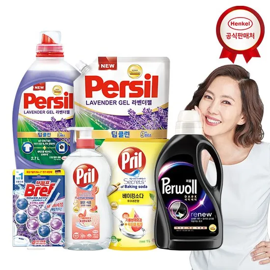 퍼실 딥클린 라벤더 1.8L 6개