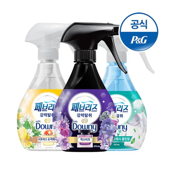 페브리즈 섬유 탈취제 370ml 3개