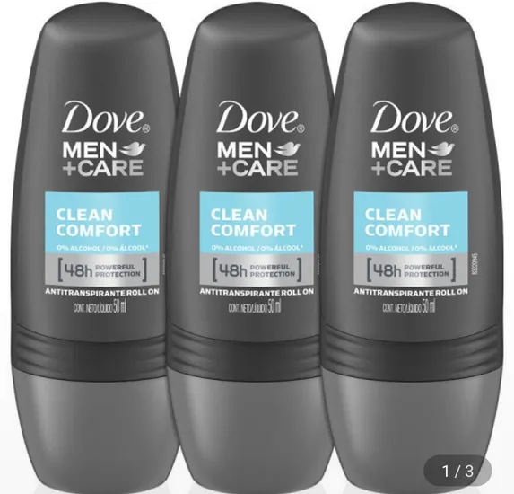 도브 데오드란트 롤온 땀억제제 맨 컴포트 50ml 3개