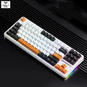 AULA 독거미 F87 골드축 유무선 키보드