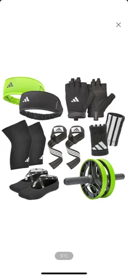 아디다스 스포츠 헤드밴드 무릎 팔꿈치 발목 손목 보호대 헬스장갑 마사지볼 푸쉬업바 AB슬라이드 줄넘기 튜빙밴드