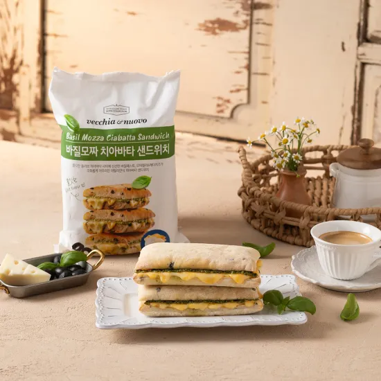 베키아에누보 샌드위치 3팩(바질 모짜 2팩+바질토마토 1팩)