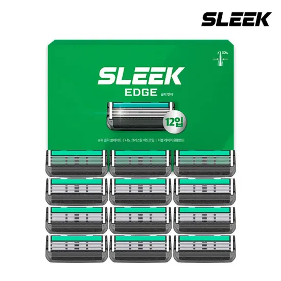 슬릭 엣지 면도날 12입