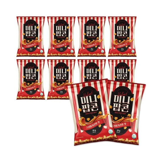 크리미카라멜 미니팝콘 20g 10개