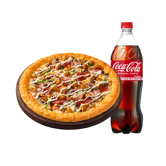 피자헛 베이컨포테이토 치즈크러스트 골드L+콜라