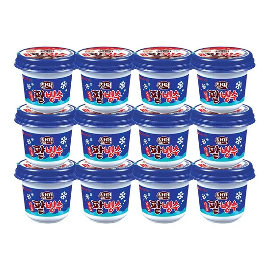 찰떡 일품 팥빙수 아이스크림 240ml 12개입