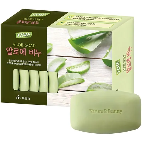 무궁화 타임 알로에 비누 90g 16개입