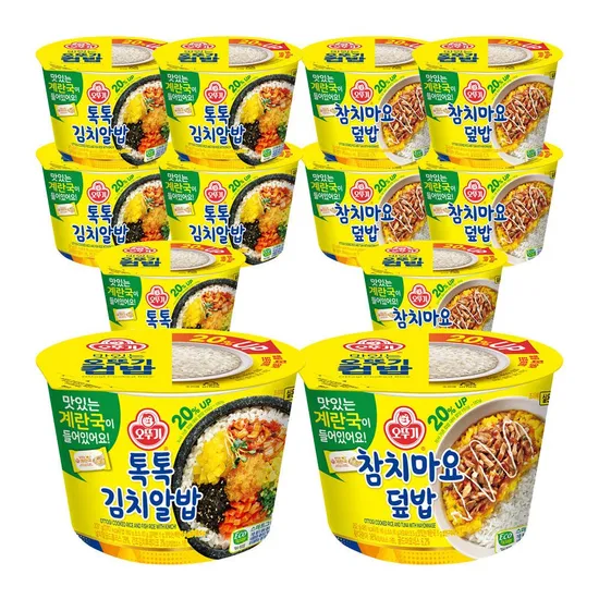 오뚜기 컵밥 톡톡김치알밥 6개 참치마요덮밥 6개 외 다양 20종