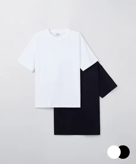 스파오 COOL 루즈핏 반팔티 2팩