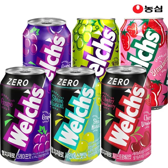 웰치스 제로 포도 외 6종 355ml x 24캔