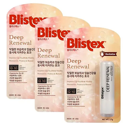 블리스텍스 딥 리뉴얼 립밤 3개 3.7g