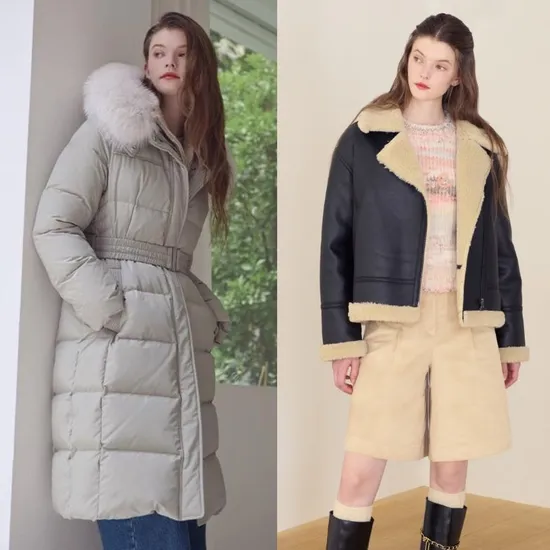 롯데온) 숲 구스 경량 숏 패딩 점퍼 35,000원