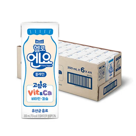 11번가) 헬로엔요 플레인 200ml 24팩 9,900원