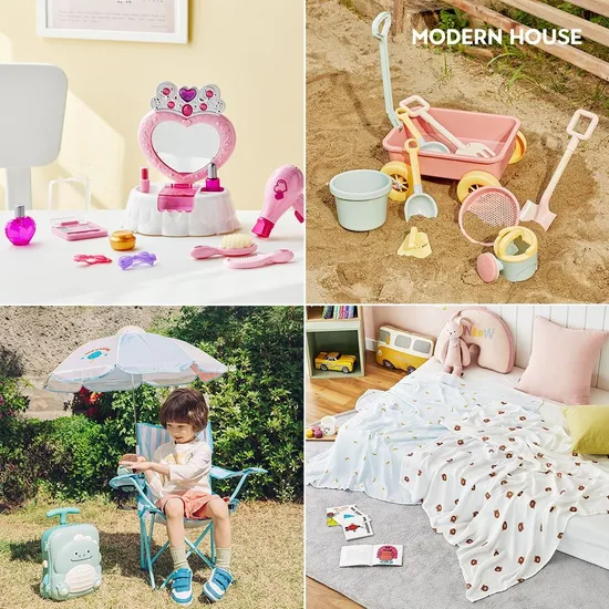 롯데온) 모던하우스 샌드토이 핑크웨건세트 13,300원