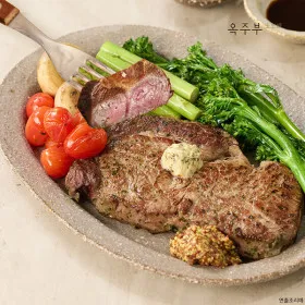지마켓) 옥주부 갈릭버터 와규 스테이크 180g 1+1  19,470원/무배
