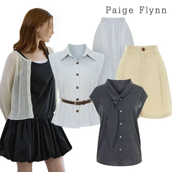 롯데온) 페이지플린 여름 자수버튼 스트라이트 니트 19330원