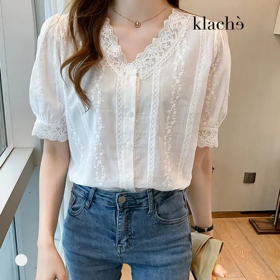 롯데온) (77까지) 레이스가든우먼블라우스 16,440원 무배