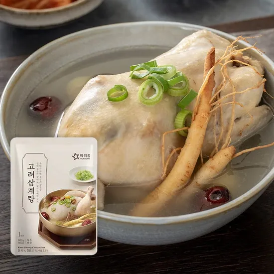 롯데온) 아워홈 고려 삼계탕 800g 4팩 22,000원