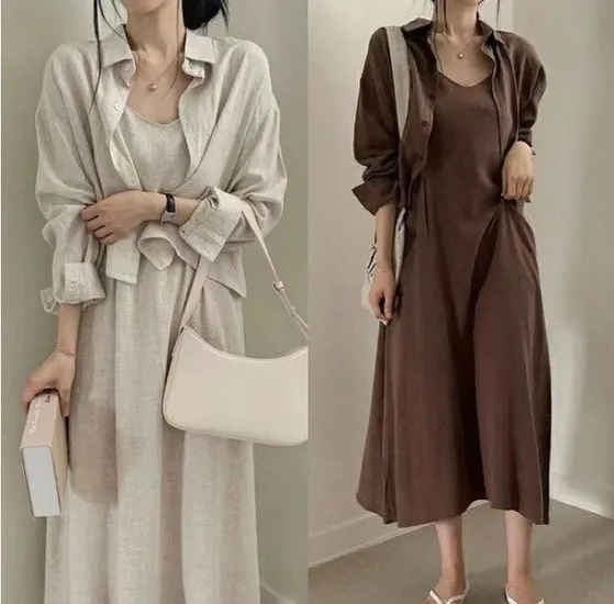 지그재그)린넨 상하셋트 롱원피스 28,900원 무배