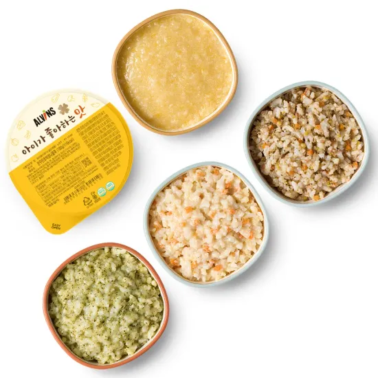 알리)엘빈즈 냉장이유식 중기2 30팩 ~55% 59,780원/ 보리차1박스 보냉백 사은품 증정