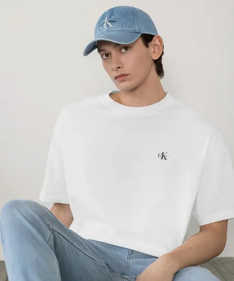 무신사) 캘빈클라인 진 남녀공용 로고 솔리드 반팔티셔츠 2팩 29,910원