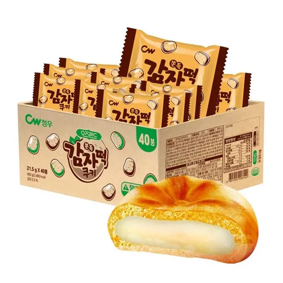 롯데온) 청우 오즈랜드 쫀득감자떢쿠키 40개 11,520원