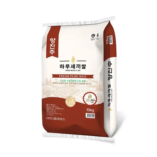 롯데온) 24년 햅쌀 드림 향진주 쌀 10kg 당일도정 24,490원