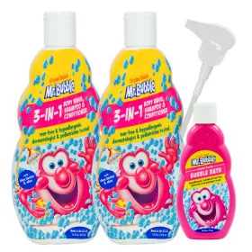g마켓) 미스터버블 3in1 올인원 유아바디워시 샴푸 컨디셔너 473ml 2개+미니버블 18,620원