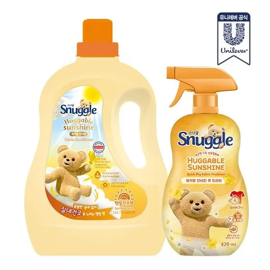 롯데온)스너글 허거블 코튼 섬유유연제 2L + 리뉴얼 탈취제 470ml +캡슐세제 4개입 12,900원