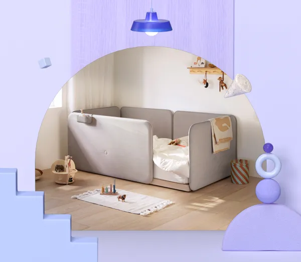 네이버라이브예고)일룸 쿠시노 코지 범퍼형 저상형침대 올인원 패키지 1,371,040원