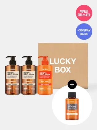 w컨셉) 허니&마카다미아 네이처 샴푸 500ml 2개 + 바디워시 500ml 14630원