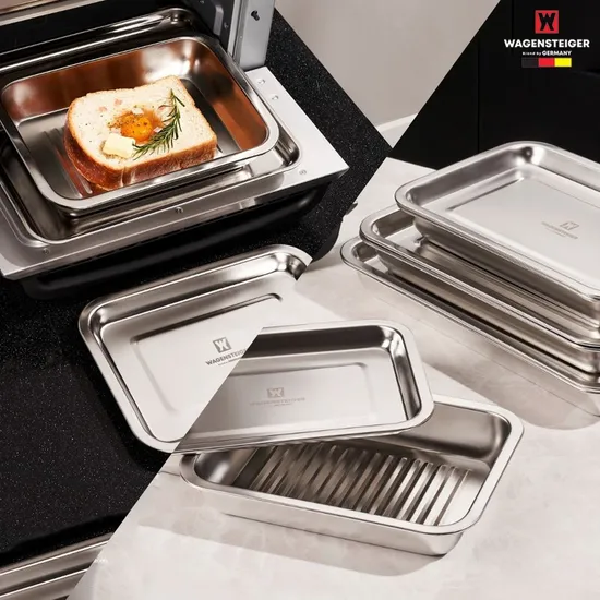 롯데온) 바겐슈타이거 웨이브 스텐 트레이 세트 1호 27cm 11,800원