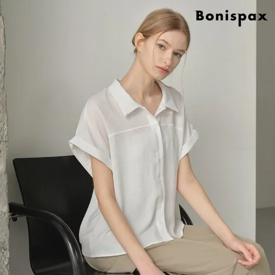 롯데온) 루즈핏 크롭 카라셔츠 13,700원