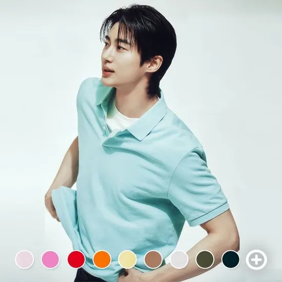 롯데온) 지오다노 코튼 피케 폴로 반팔 티셔츠 9,600원